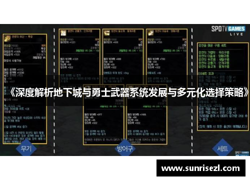 《深度解析地下城与勇士武器系统发展与多元化选择策略》